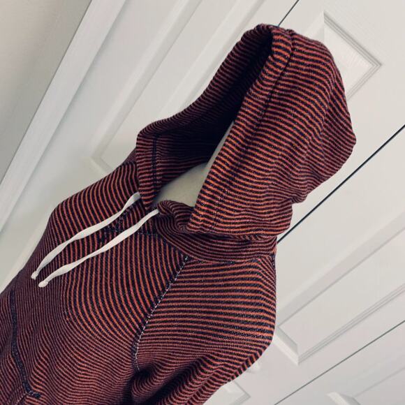 J. Crew Red/Blue striped Hoodie - S - Picture 9 of 9